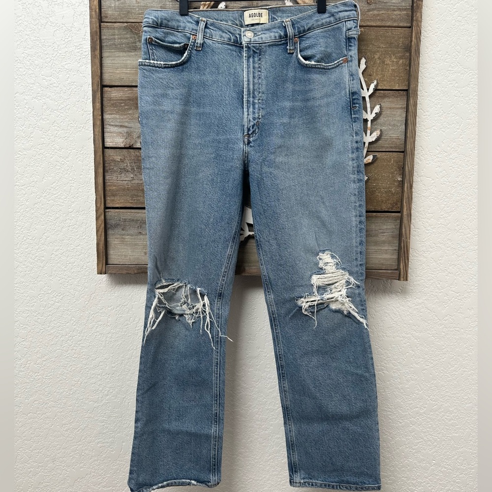 Agolde‎ Wilder Stretch cotton Distressed Jeans size 31